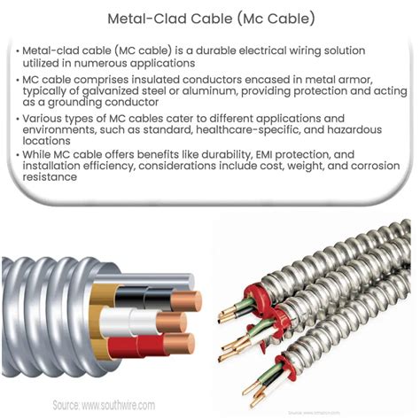 electrical box for metal clad cable|metal clad cable types.